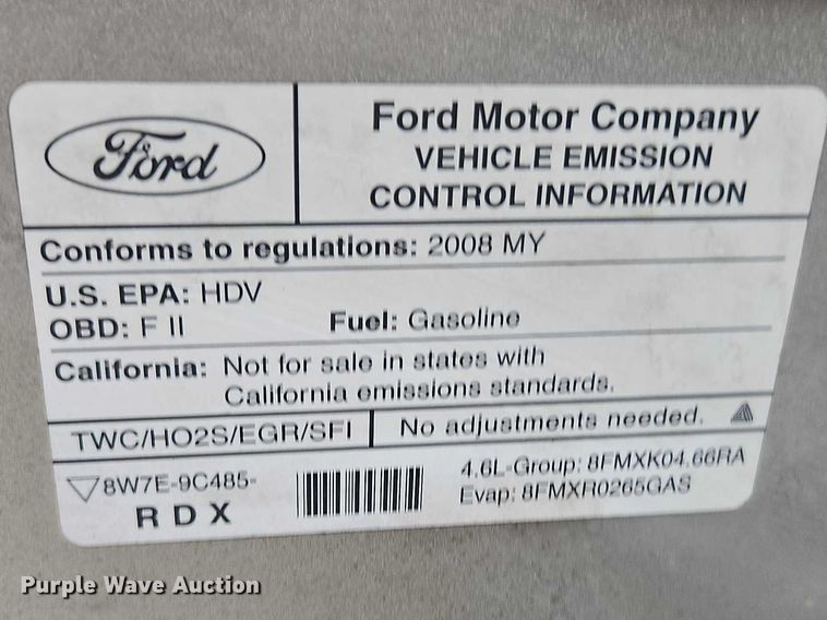image for item EO7084 2008 Ford E250 van