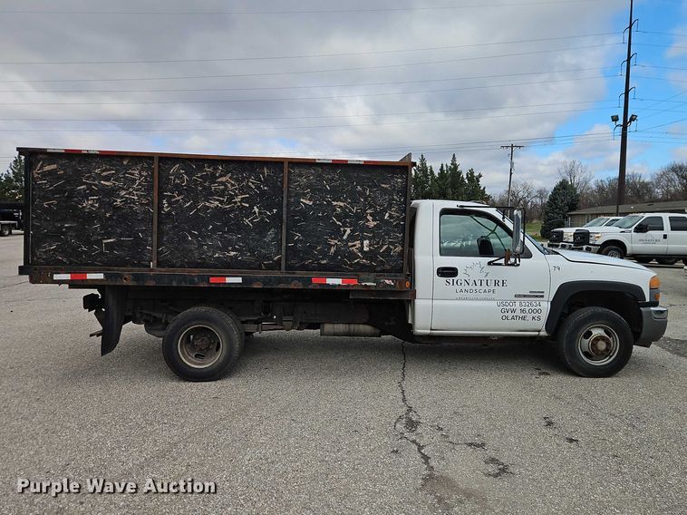image for item EO7088 2007 GMC Sierra 3500 dump bed pickup truck