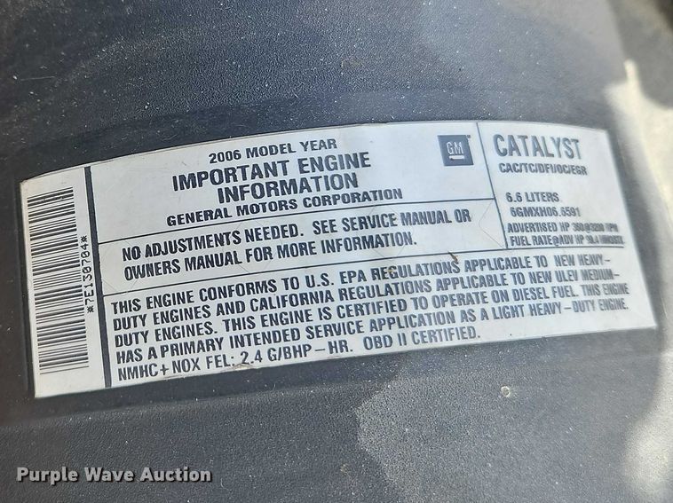 image for item EO7088 2007 GMC Sierra 3500 dump bed pickup truck