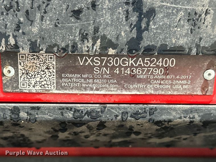 image for item EO7098 Exmark Vertex ZTR lawn mower