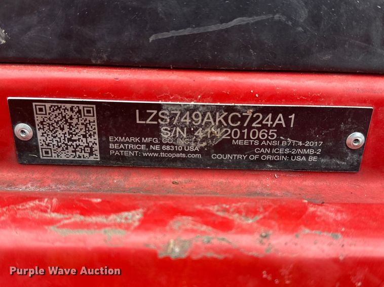 image for item EO7099 Exmark Lazer Z ZTR lawn mower