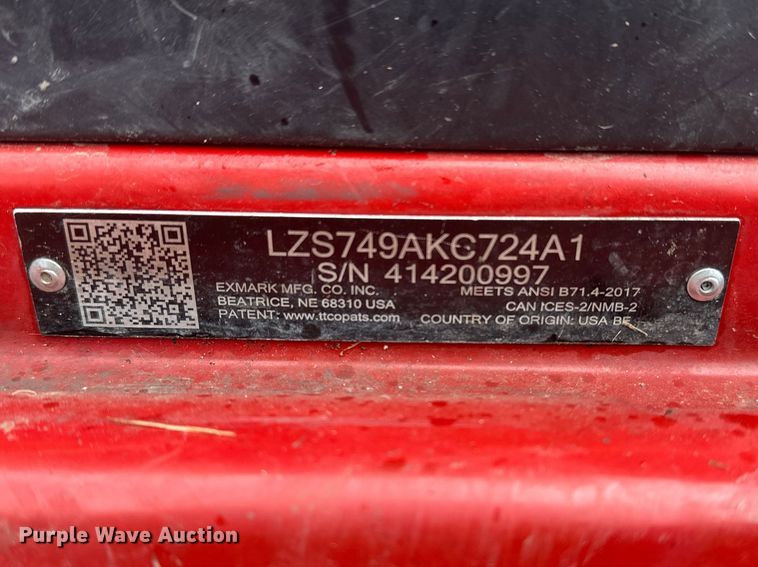 image for item EO7100 Exmark Lazer Z ZTR lawn mower