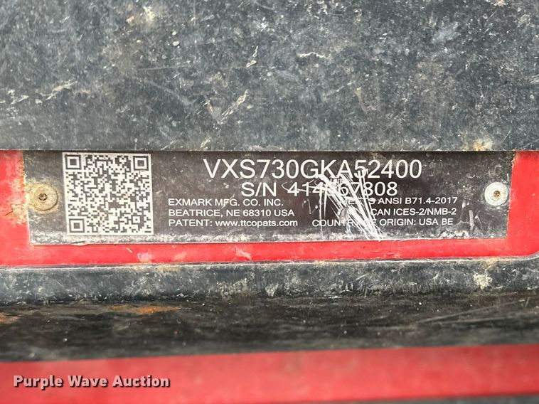 image for item EO7102 (4) Exmark Vertex ZTR lawn mower