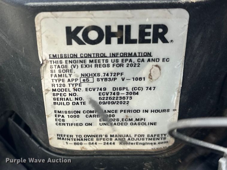 image for item EO7102 (4) Exmark Vertex ZTR lawn mower