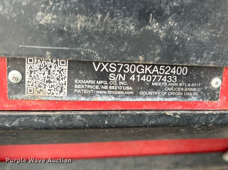 image for item EO7102 (4) Exmark Vertex ZTR lawn mower