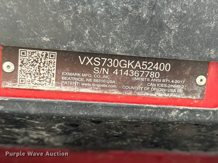 image for item EO7104 Exmark Vertex ZTR lawn mower