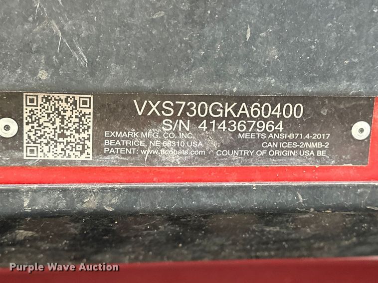 image for item EO7105 Exmark Vertex ZTR lawn mower