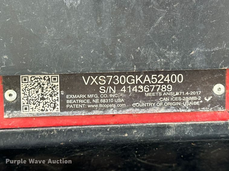 image for item EO7107 Exmark Vertex ZTR lawn mower