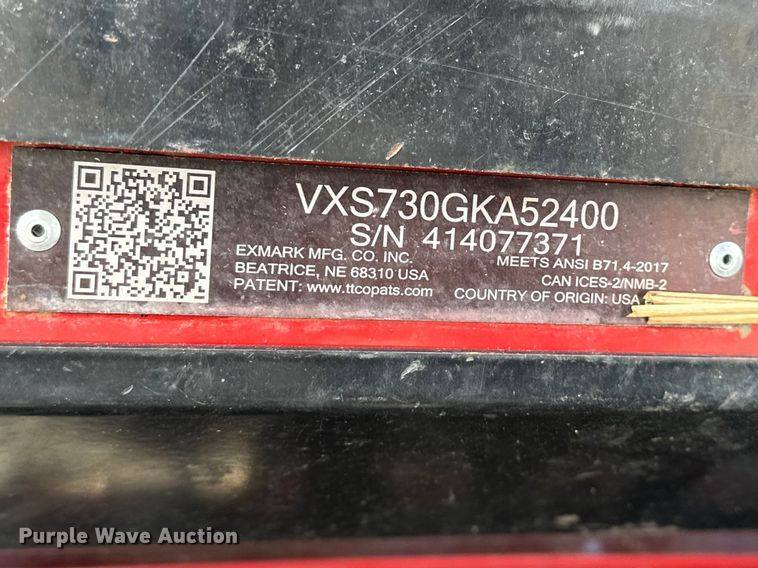 image for item EO7110 (3) Exmark Vertex ZTR mowers