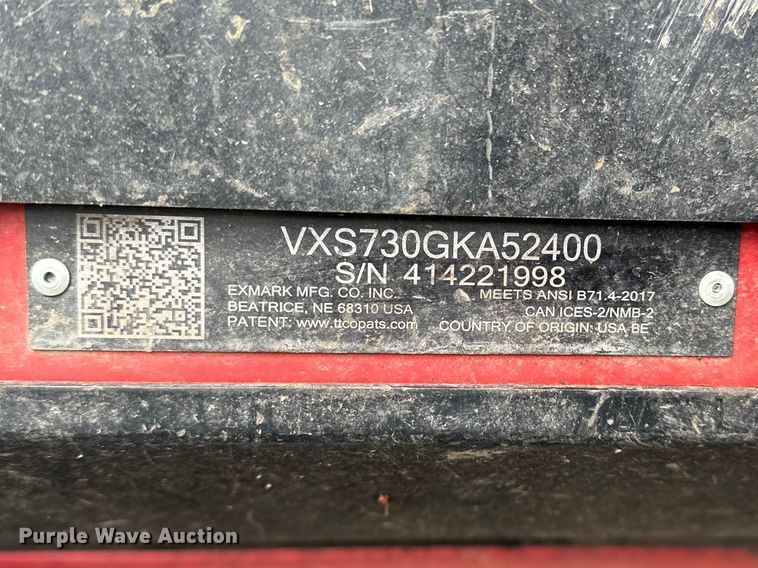 image for item EO7110 (3) Exmark Vertex ZTR mowers