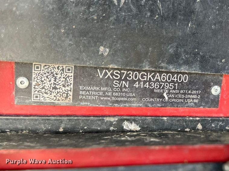 image for item EO7110 (3) Exmark Vertex ZTR mowers