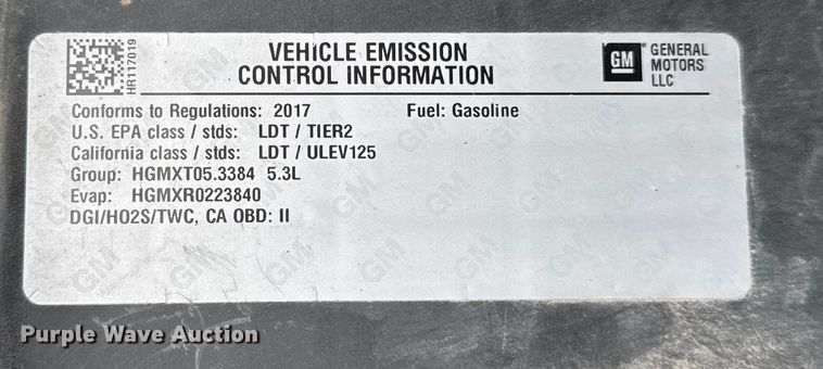 image for item ER0417 2017 Chevrolet Suburban SUV