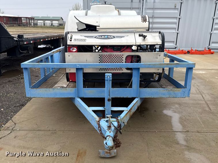 image for item ES5933 Utility trailer with Alkota pressure washer