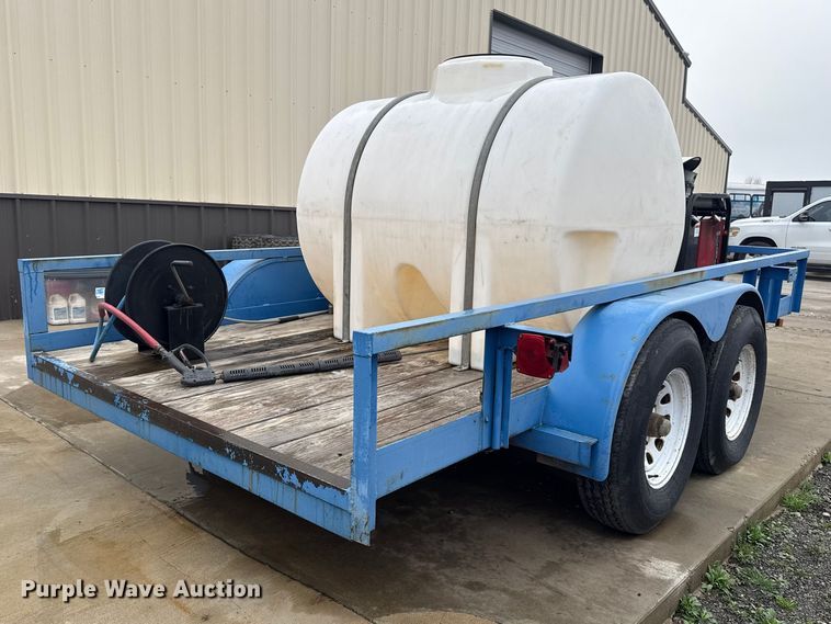 image for item ES5933 Utility trailer with Alkota pressure washer