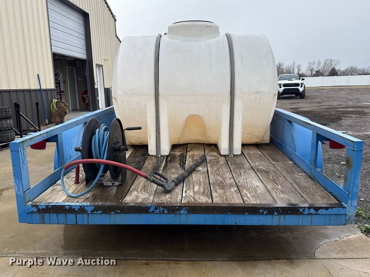 image for item ES5933 Utility trailer with Alkota pressure washer