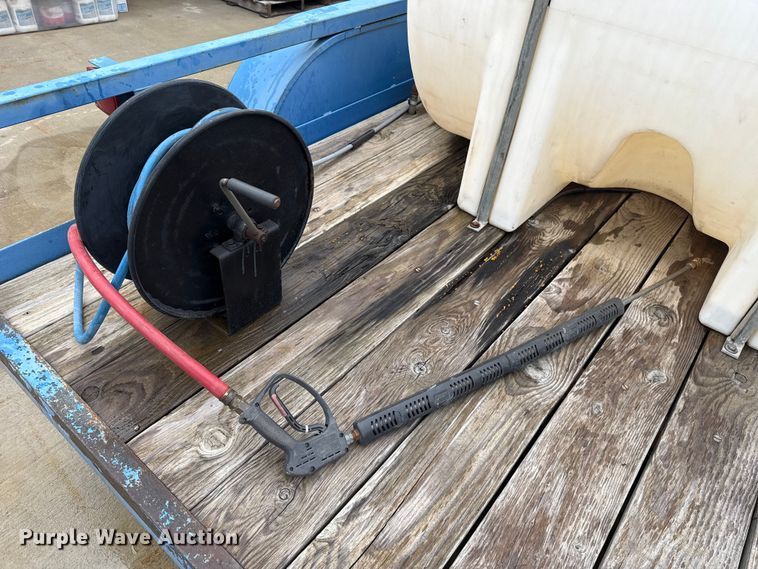 image for item ES5933 Utility trailer with Alkota pressure washer