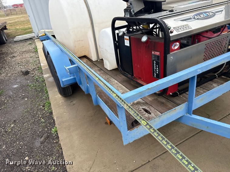 image for item ES5933 Utility trailer with Alkota pressure washer