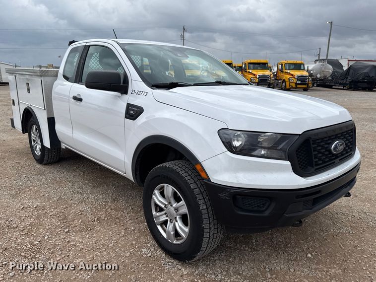 image for item ES5949 2021 Ford Ranger Ext. Cab utility bed pickup truck