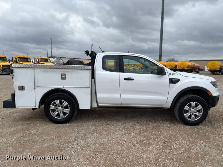 image for item ES5949 2021 Ford Ranger Ext. Cab utility bed pickup truck