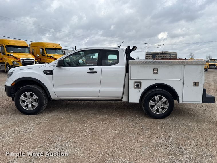 image for item ES5949 2021 Ford Ranger Ext. Cab utility bed pickup truck