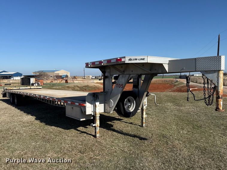 image for item ES5953 2008 Alum-Line drop deck equipment trailer