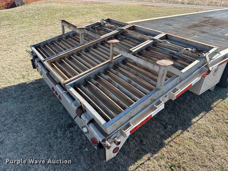 image for item ES5953 2008 Alum-Line drop deck equipment trailer