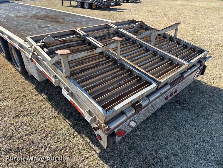 image for item ES5953 2008 Alum-Line drop deck equipment trailer