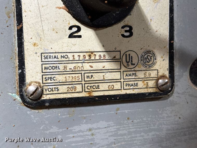 image for item ES5969 Hobart H-600 Commercial mixer