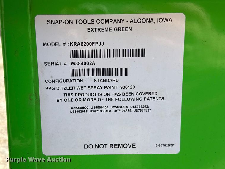 image for item ES5976 Snap-On KRA6200FPJJ toolbox