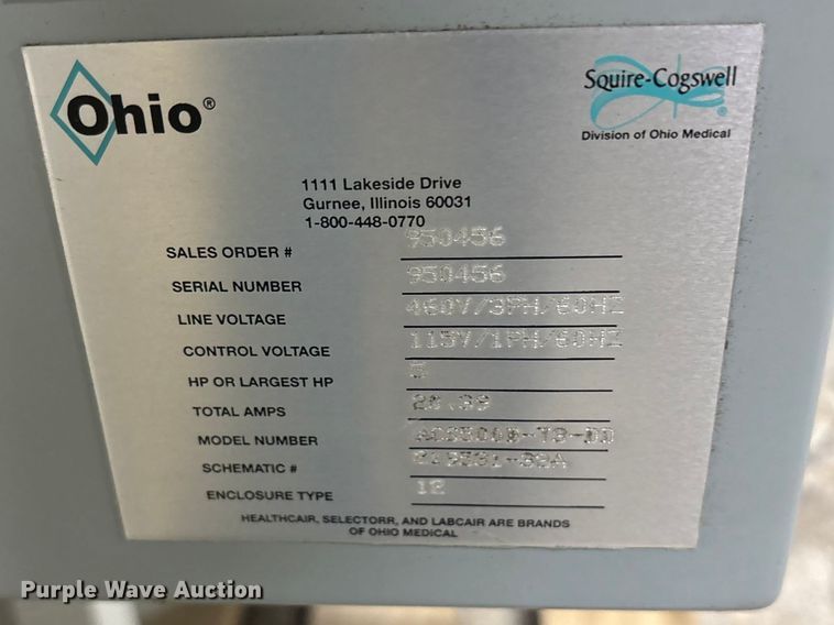 image for item ES8638 2018 Ohio ACS500B-T3-DD air compressor