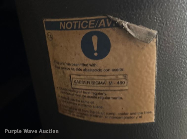 image for item ES8642 2013 Kaeser Air Center SK 20 air compressor