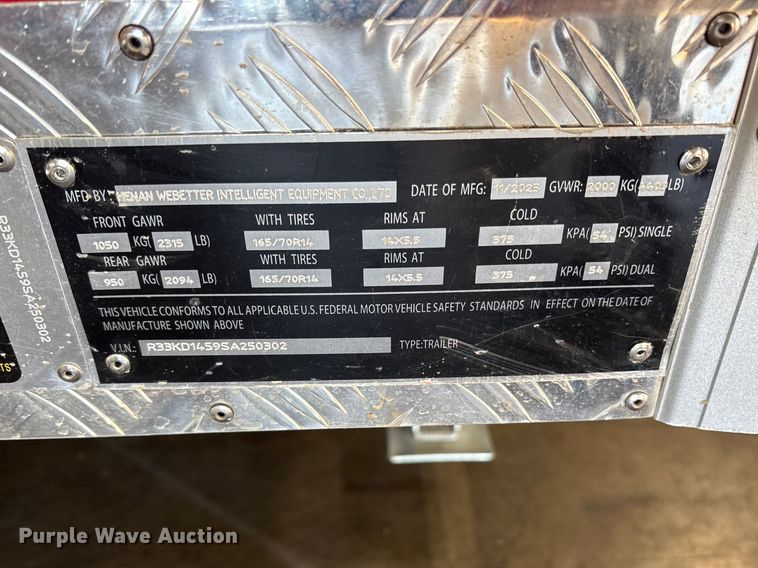 image for item ES8645 2025 Webetter Intelligent Equipment Co. food trailer