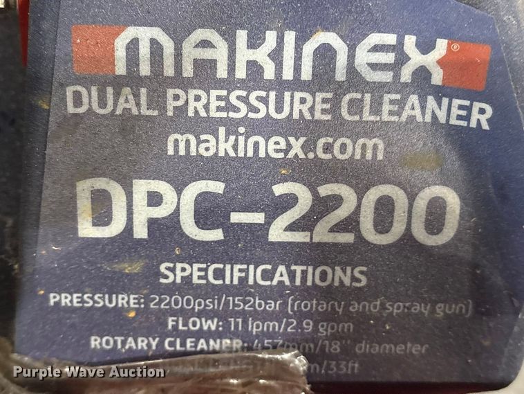 image for item ES8649 2021 Makinex DPC-2200 pressure washer