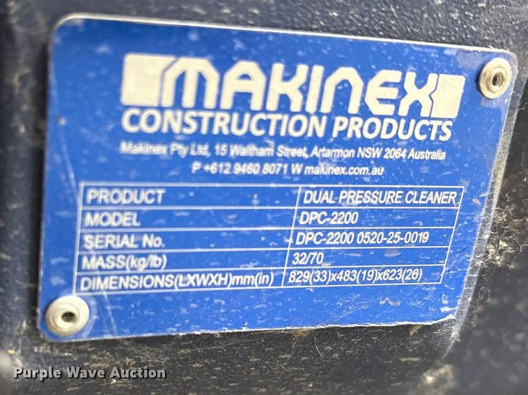 image for item ES8650 2020 Makinex DPC-2200 pressure washer