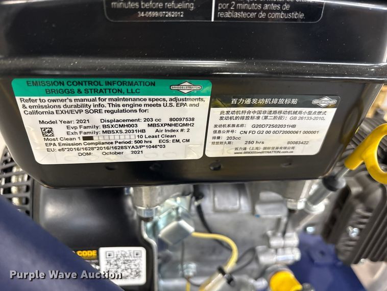 image for item ES8652 2021 Makinex DPW-2500-0AVU pressure washer