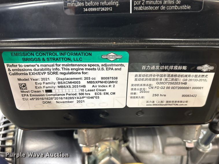 image for item ES8654 2021 Makinex DPW-2500-0AVU pressure washer