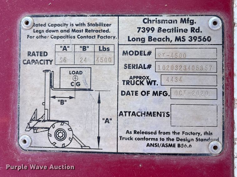 image for item ES8664 2021 Navigator RT-4500 forklift