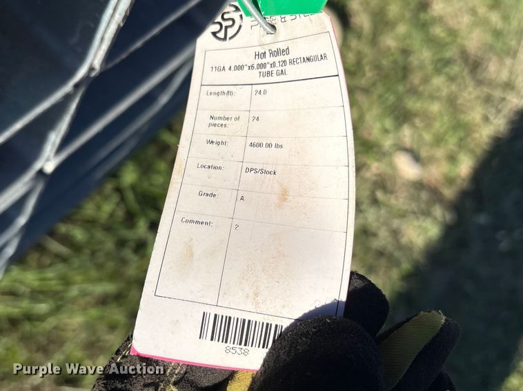 image for item ES8667 (24) 11 gauge galvanized tubing