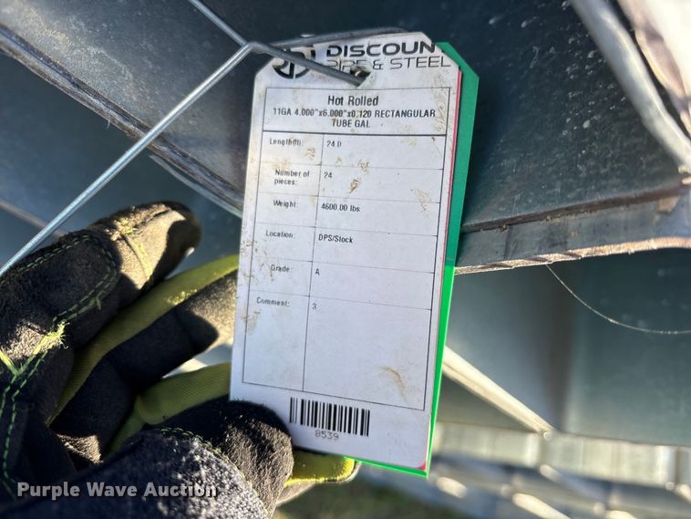 image for item ES8669 (24) 11 gauge galvanized tubing