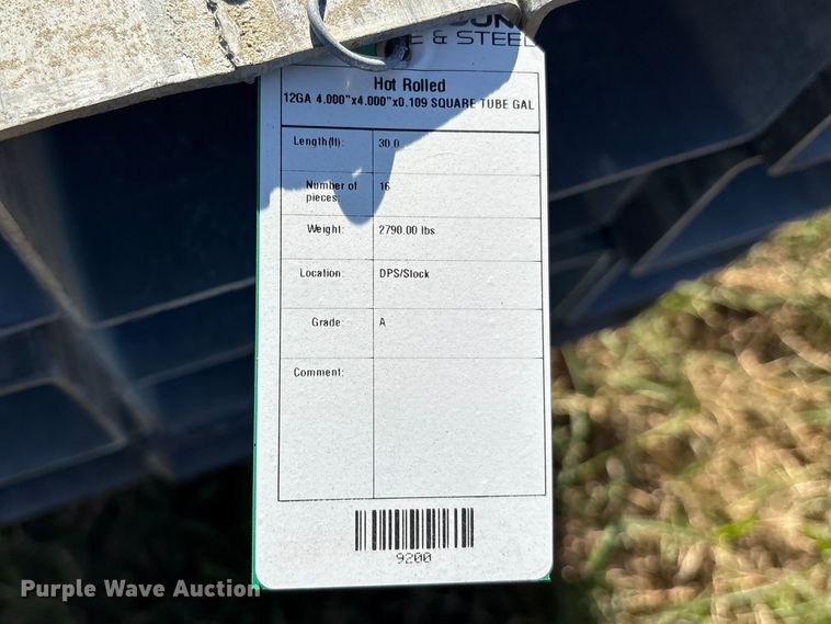 image for item ES8670 (16) 12 gauge galvanized tubing