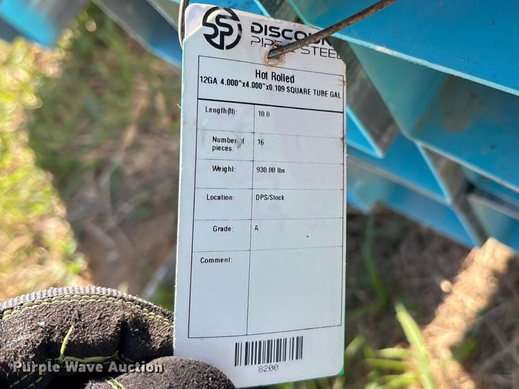 image for item ES8683 (16) 12 gauge galvanized tubing