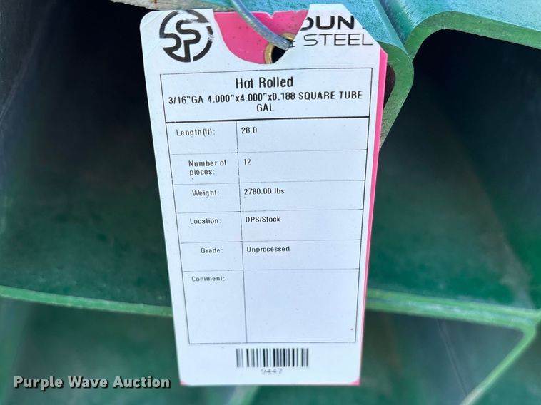 image for item ES8688 (12) galvanized tubing