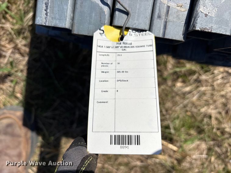 image for item ES8693 (38) 14 gauge galvanized tubing