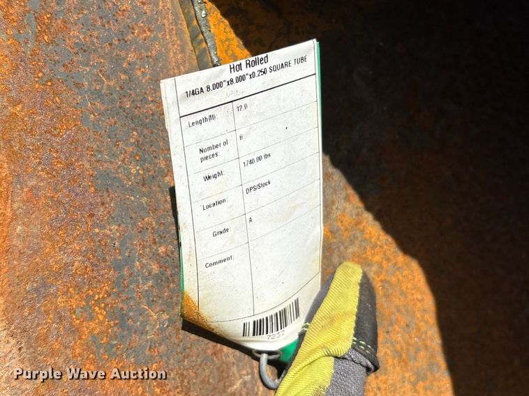 image for item ES8695 (6) 12' L galvanized tubing