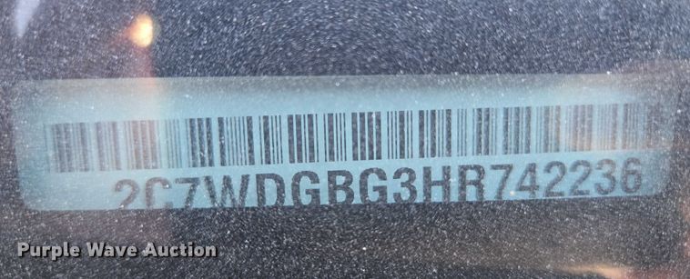 image for item ET1389 2017 Dodge Grand Caravan handicap accessible van