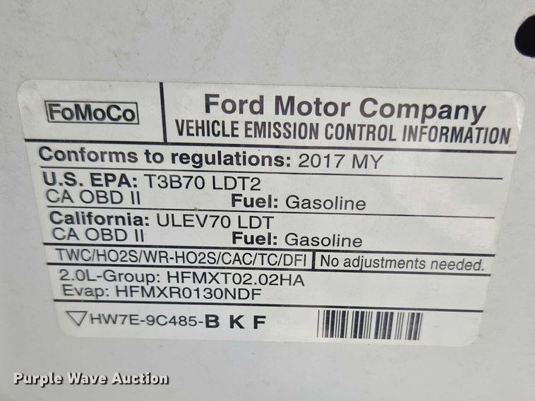 image for item ET1457 2017 Ford Escape SUV