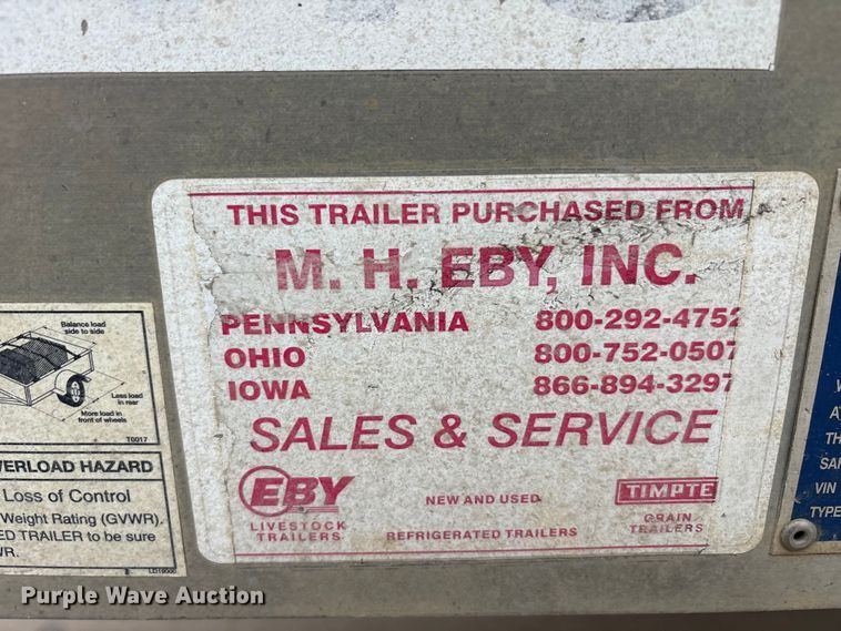 image for item EU0318 2018 M.H. Eby, Inc equipment trailer