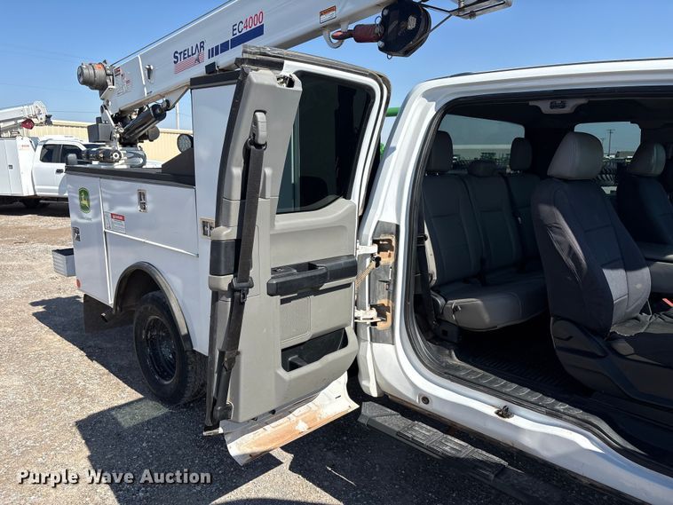 image for item EU4976 2020 Ford F350 Super Duty XL Ext. Cab utility bed pickup truck