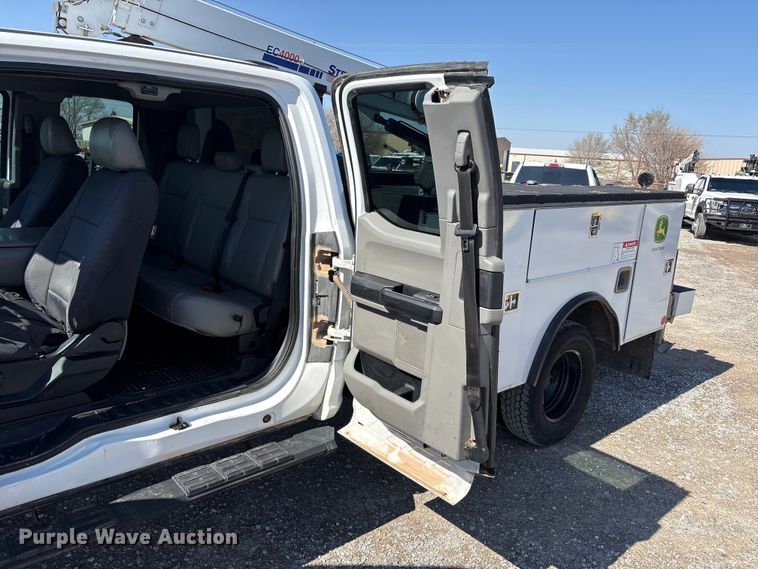 image for item EU4976 2020 Ford F350 Super Duty XL Ext. Cab utility bed pickup truck