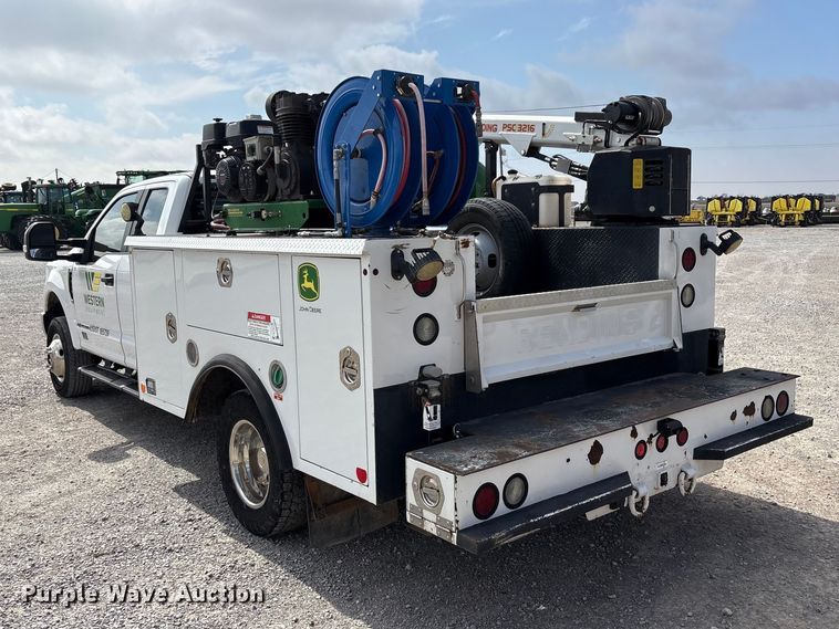 image for item EU4979 2018 Ford F350 Super Duty XL Ext. Cab utility bed pickup truck